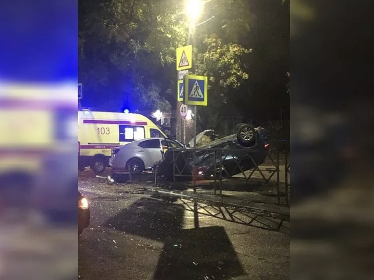 Молодой водитель на иномарке устроил ДТП в центре Краснодара