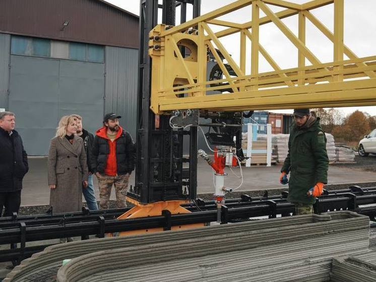 Дом начали печатать в Подмосковье на 3D-принтере