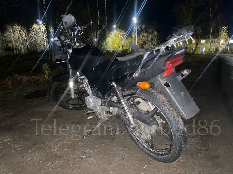 Пьяный мотоциклист в Югре попал в аварию