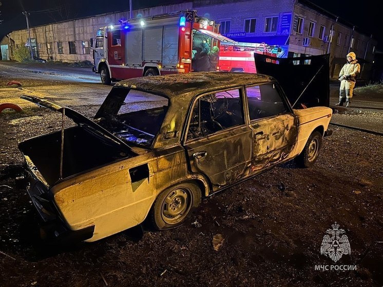 В минувшие сутки в Абакане сгорел автомобиль