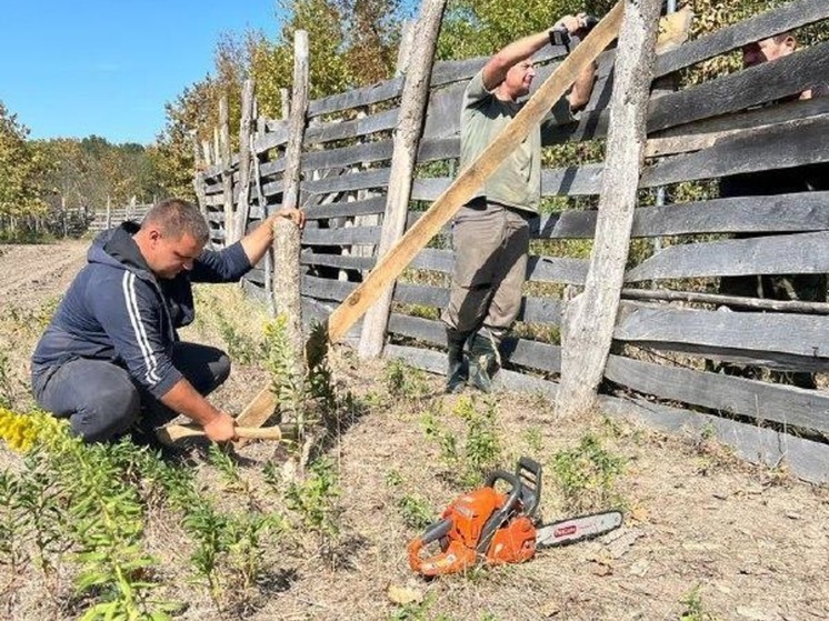 В зоозаказнике «Белореченский» завершили комплекс работ по благоустройству вольеров для ланей