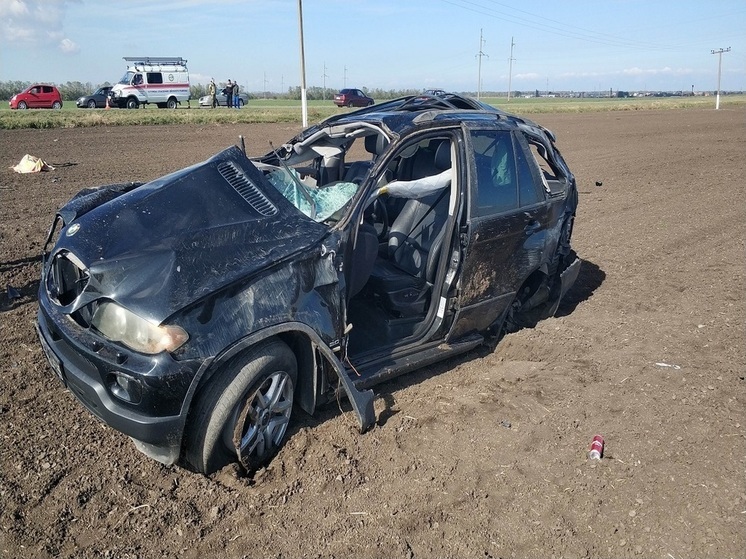 В Ейском районе при опрокидывании иномарки погиб автомобилист