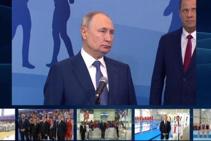Президент России Владимир Путин открыл Центр гимнастики в Тобольске
