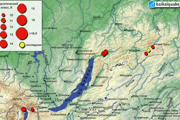 Землетрясение произошло на севере Забайкалья в ночь на  21 октября