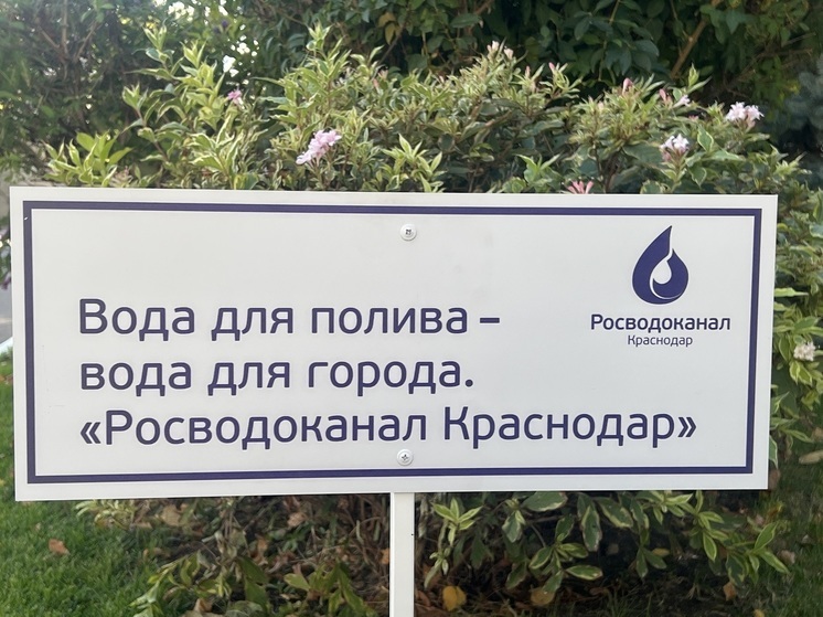 «Росводоканал Краснодар» обеспечил полив городских парков и скверов