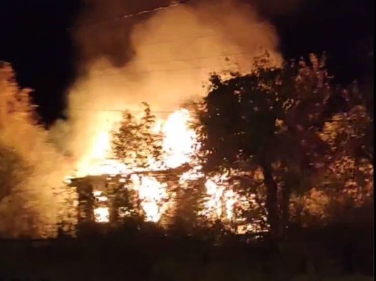 Ночной пожар в Раменском городском округе полностью уничтожил дом