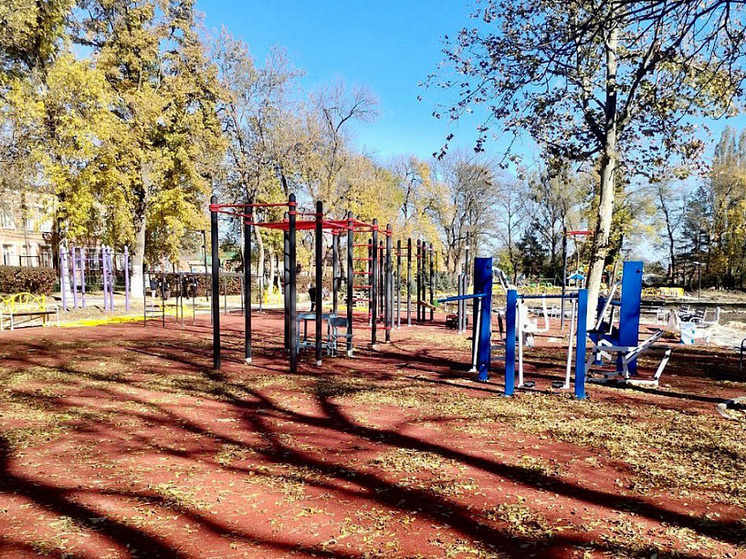 В Отрадненском районе Кубани завершается благоустройство парка