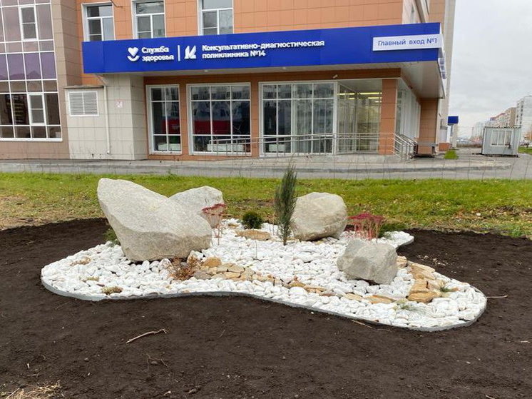 Территорию больницы №14 в Барнауле начали благоустраивать