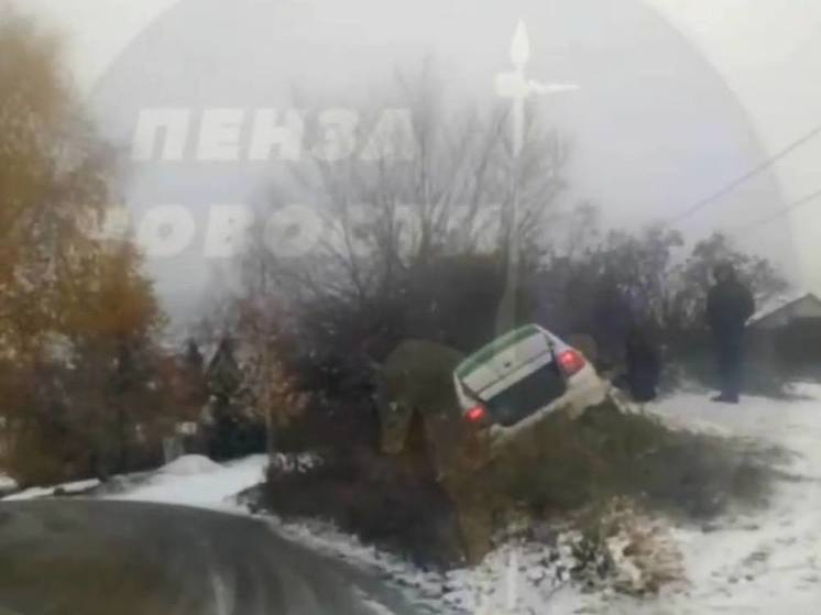 В Пензе несколько автомобилей улетели на обочину