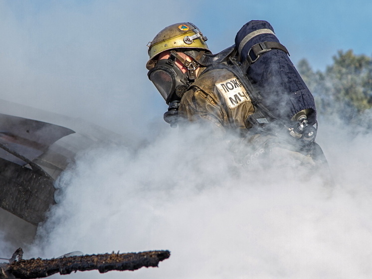 В Сафонове на улице Горняцкой произошел пожар