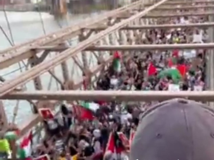 Бруклинский мост в Нью-Йорке перекрыли из-за акции в поддержку Палестины