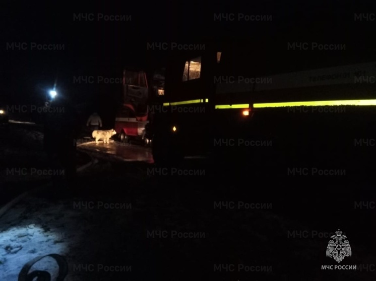 В Селивановском районе тушили огромный пожар в частном доме