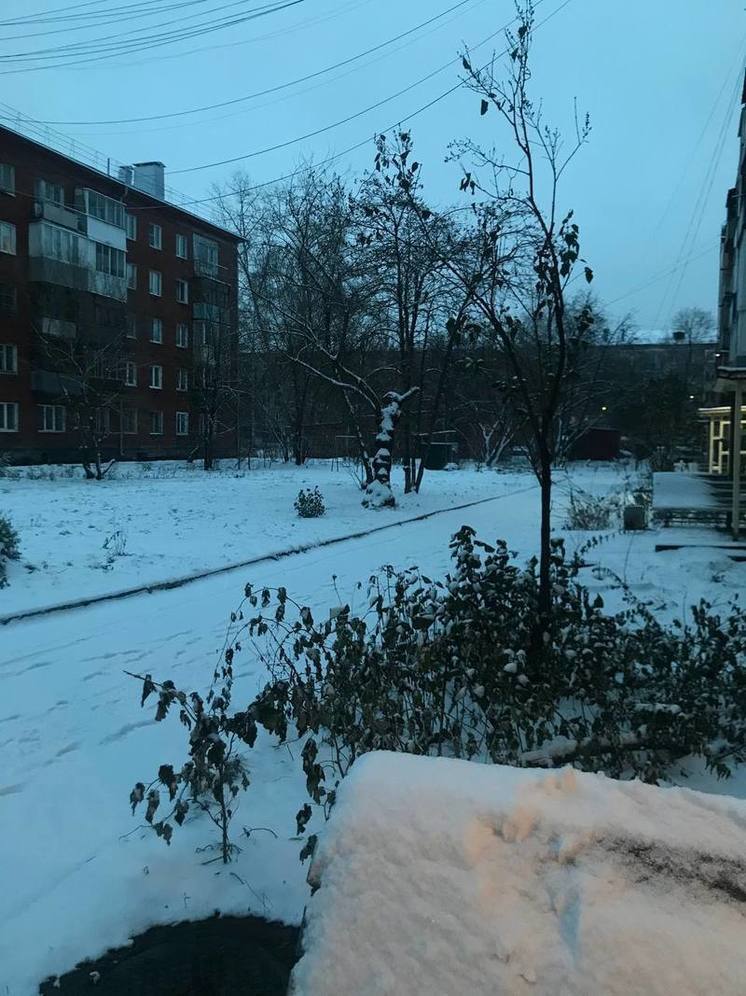 Синоптики прокомментировали выпавший снег на юге Кузбасса