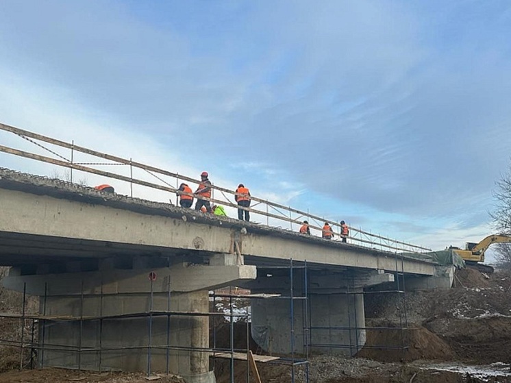 Ремонт моста в Малмыжском районе Кировской области закончат к концу года