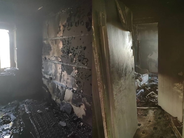 В Азове трое детей пострадали при пожаре в квартире