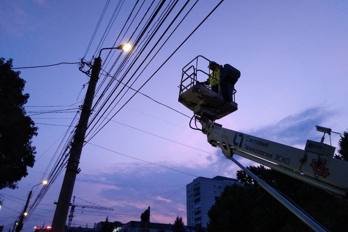 За неделю в Курске поступило 80 заявок на ремонт наружного освещения