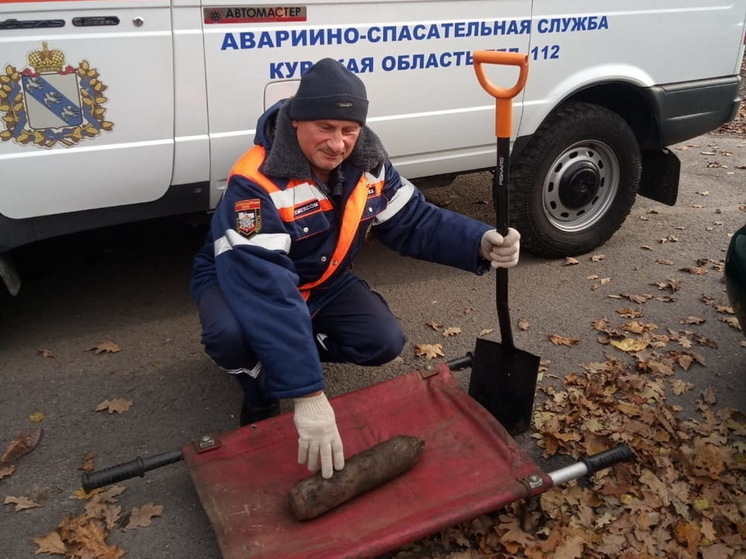 Под Курском в лесу возле деревни Халино обнаружили авиабомбу