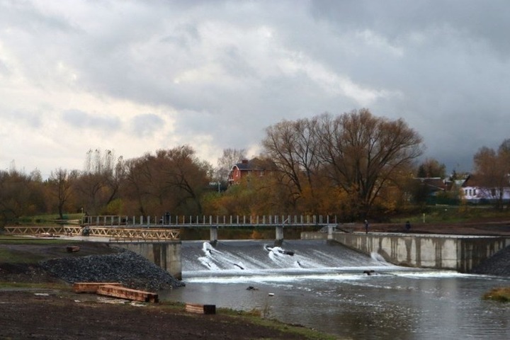 В Зарайске завершается второй этап реконструкции набережной реки Осетр
