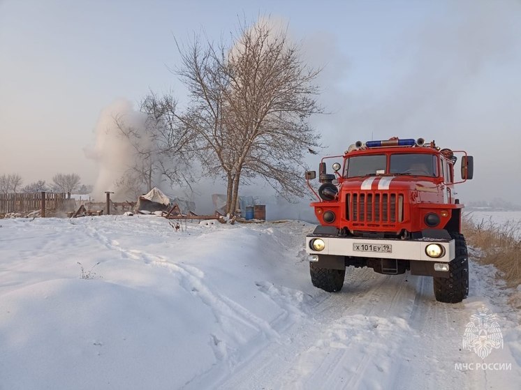 За сутки в Хакасии произошло два зимних пожара