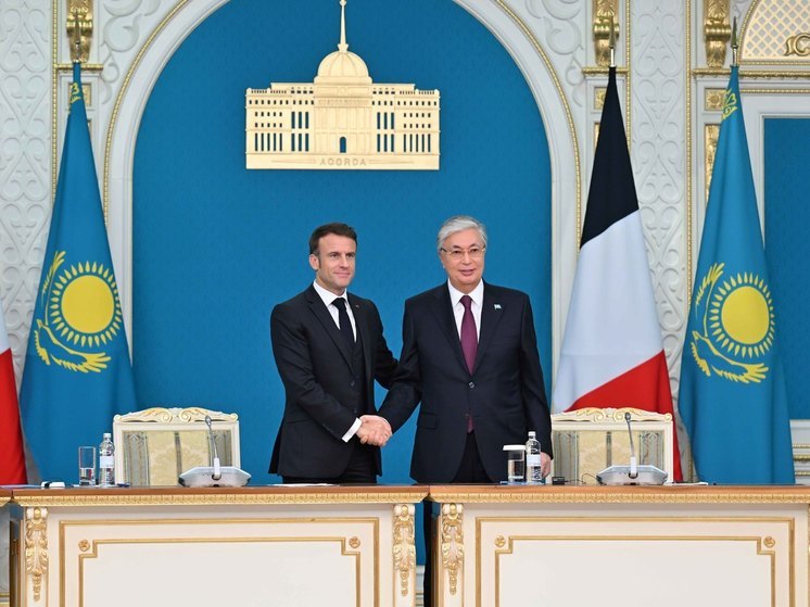 Состоялись переговоры Президента Казахстана и Президента Франции