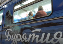 В московском метрополитене появился «Дальневосточный экспресс» с вагоном, посвященным Республике Бурятия и украшенным ее главными символами