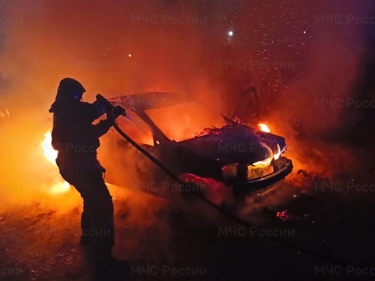 В Верхнеднепровском ночью сгорел «Матиз»