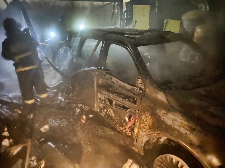 TANK и Audi сгорели в результате пожара в Коле