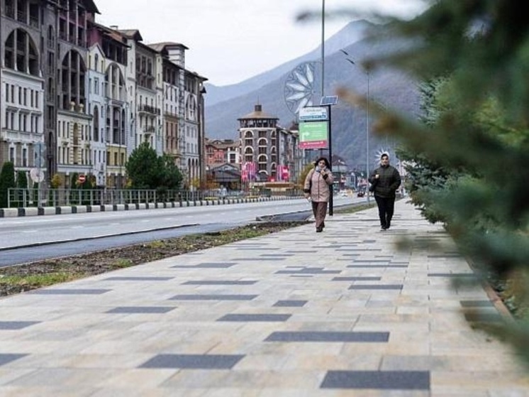 В Сочи планируют обустроить почти 60 километров пешеходных зон