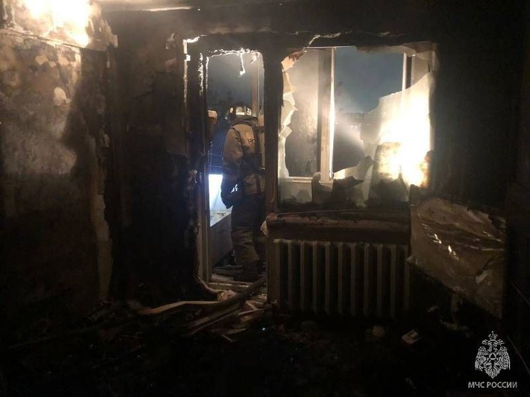 На месте пожара в одной из квартир рубцовской многоэтажки нашли погибшего мужчину