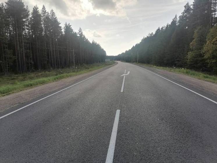 Завершился ремонт подъезда к поселку Чагода