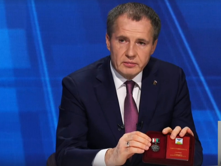 Губернатор Гладков показал медаль для бойцов белгородской самообороны