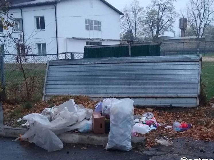 В Мостовском районе в парке «процветает» стихийная свалка