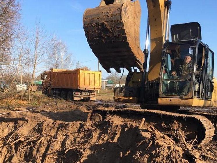 В Глебкове Рыбновского района началось строительство очистных сооружений