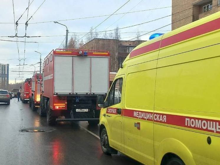 Общежитие загорелось в Петрозаводске