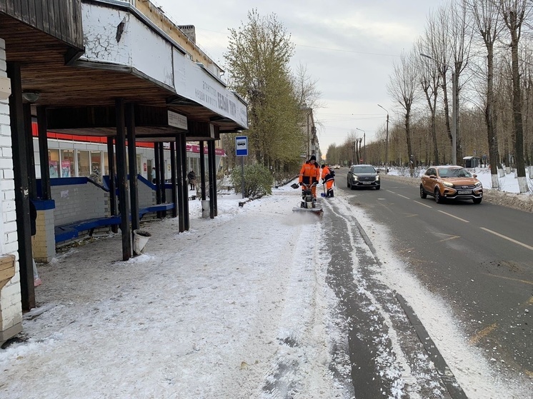 Глава Северодвинска проверил уборку улиц города от снега