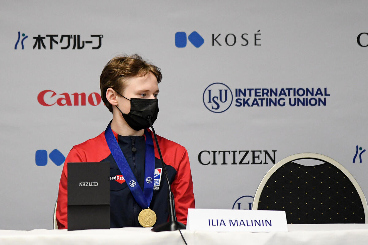 Илья Малинин из США стал вторым на этапе Гран-при во Франции