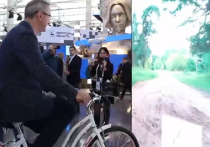 Губернатор Шапша совершил виртуальную велопрогулку с Циолковским 