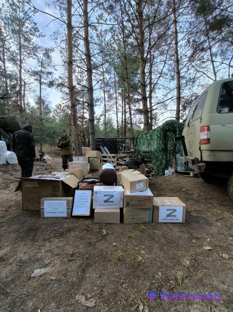В зону СВО отправили гуманитарный груз из Целинного района Калмыкии