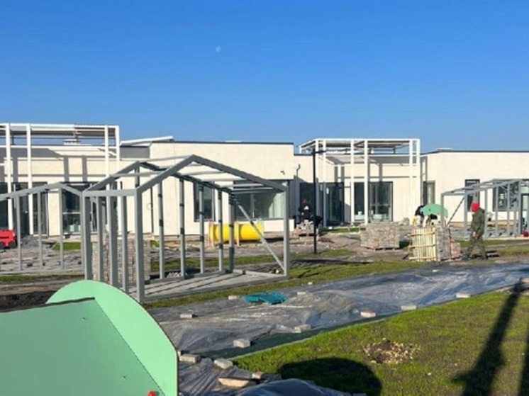 Детский сад в поселке Новосадовый под Белгородом готов на 84%