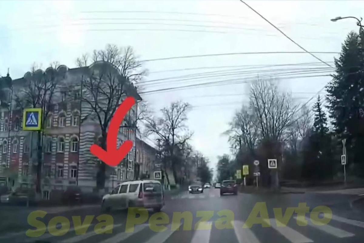 Утром в Пензе сбили пешехода на улице Красной