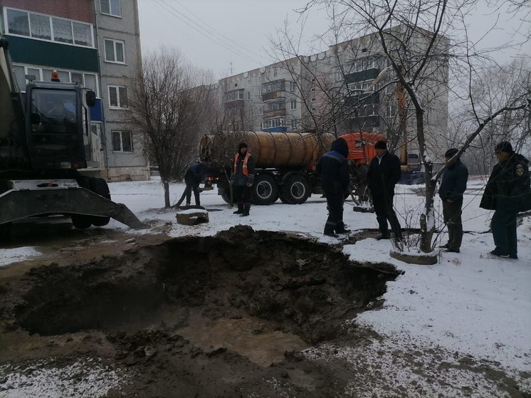 Еще один порыв произошел на сетях, из-за которых ввели ЧС в Чите