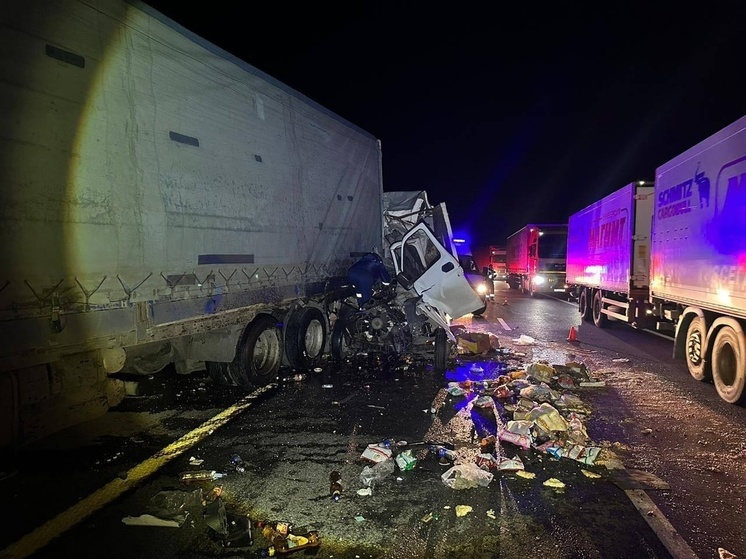 В Ростовской области в ДТП с двумя грузовиками погиб мужчина