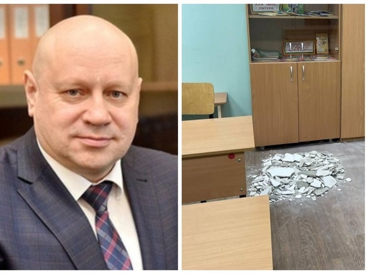 Мэр Омска поручил проверить потолки в школе №91 после инцидента со штукатуркой