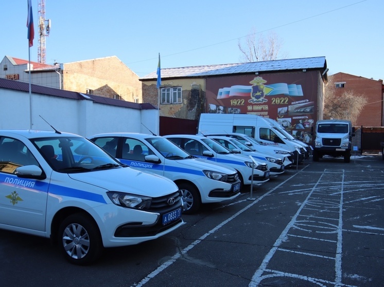 Автопарк  МВД Тувы пополнился новыми служебными автомобилями