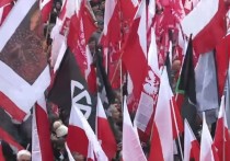 Националистические движения организовали традиционный марш в Варшаве в День независимости Польши
