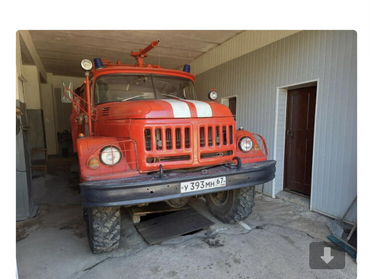 В Краснинском районе сгорело здание