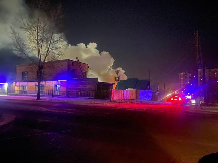 Надворная постройка горела в Чите в ночь на 12 ноября