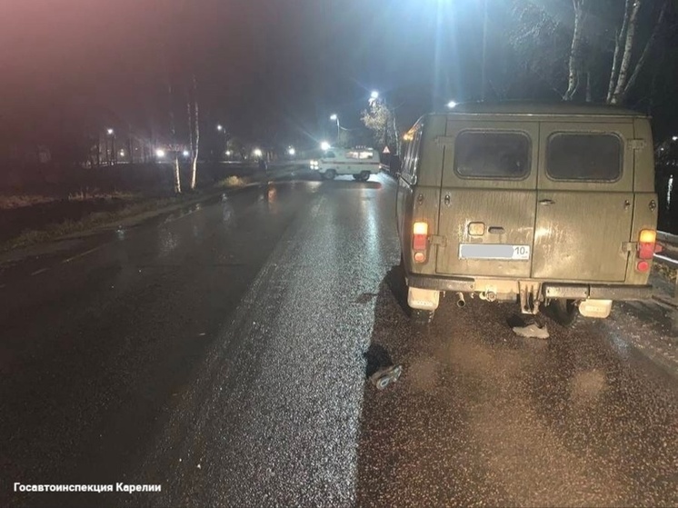 Водитель Буханки в Олонце сбил пешехода, не заметив его в темноте