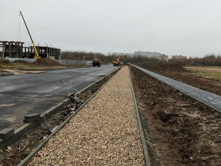 Реконструкция улицы Королева в Великом Новгороде выполнена на треть