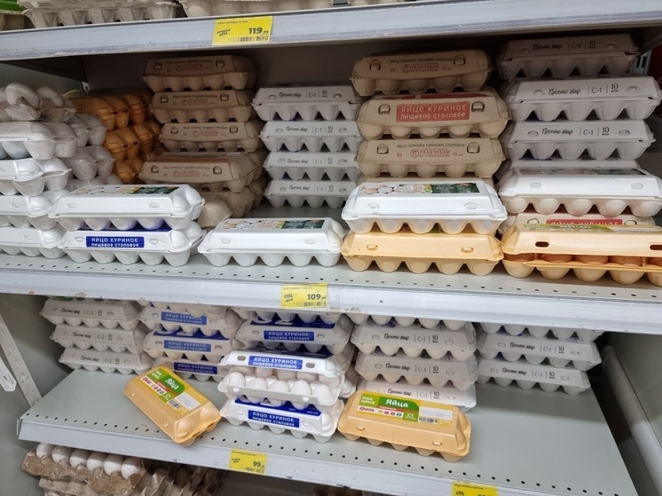 Яйца в магазинах Петрозаводска стали золотыми